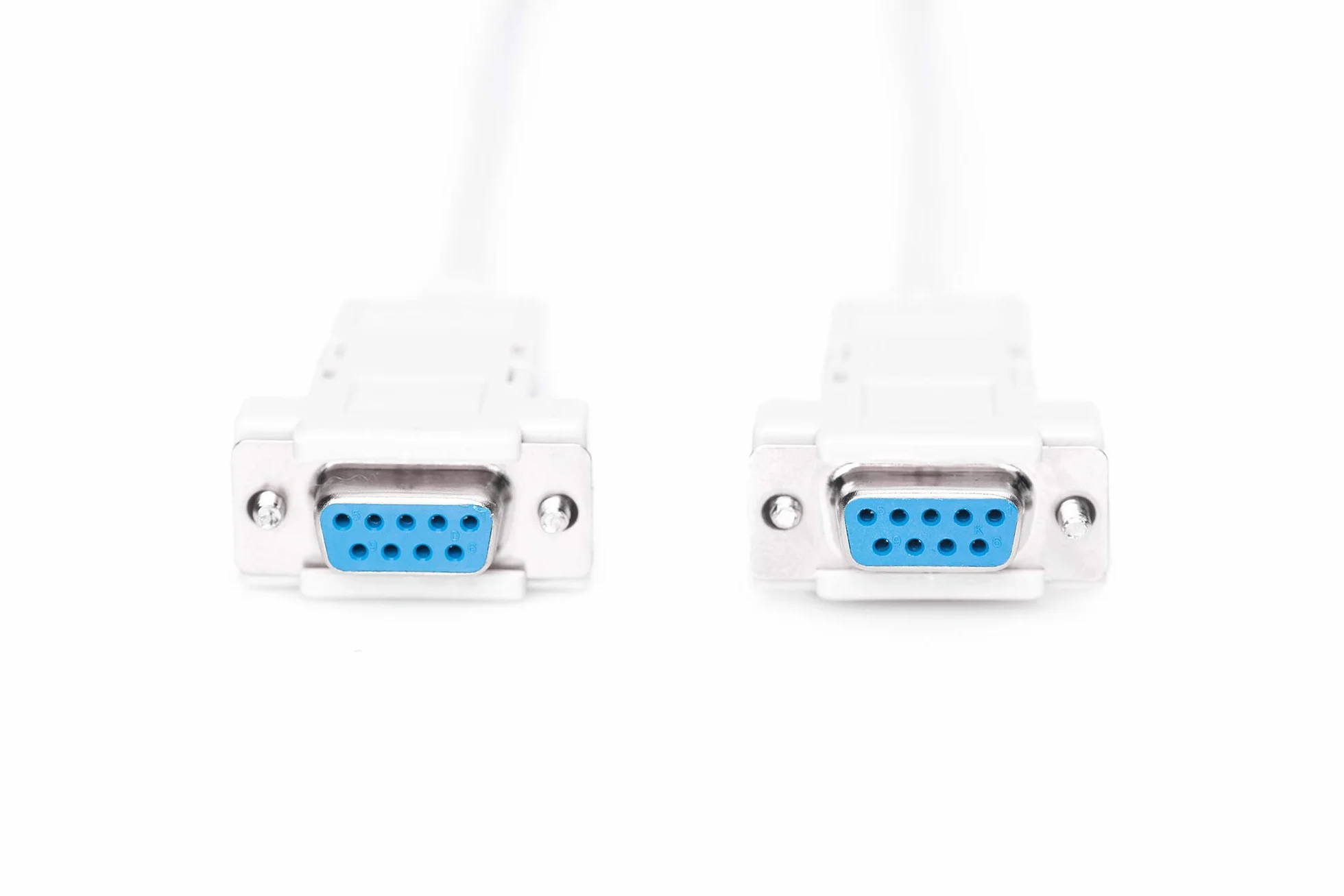 DIGITUS Kabel Null-Modem - D-Sub 9 do D-Sub 9 - gniazdo do gniazda - kabel przyłączeniowy 1.8 m - beżowy
