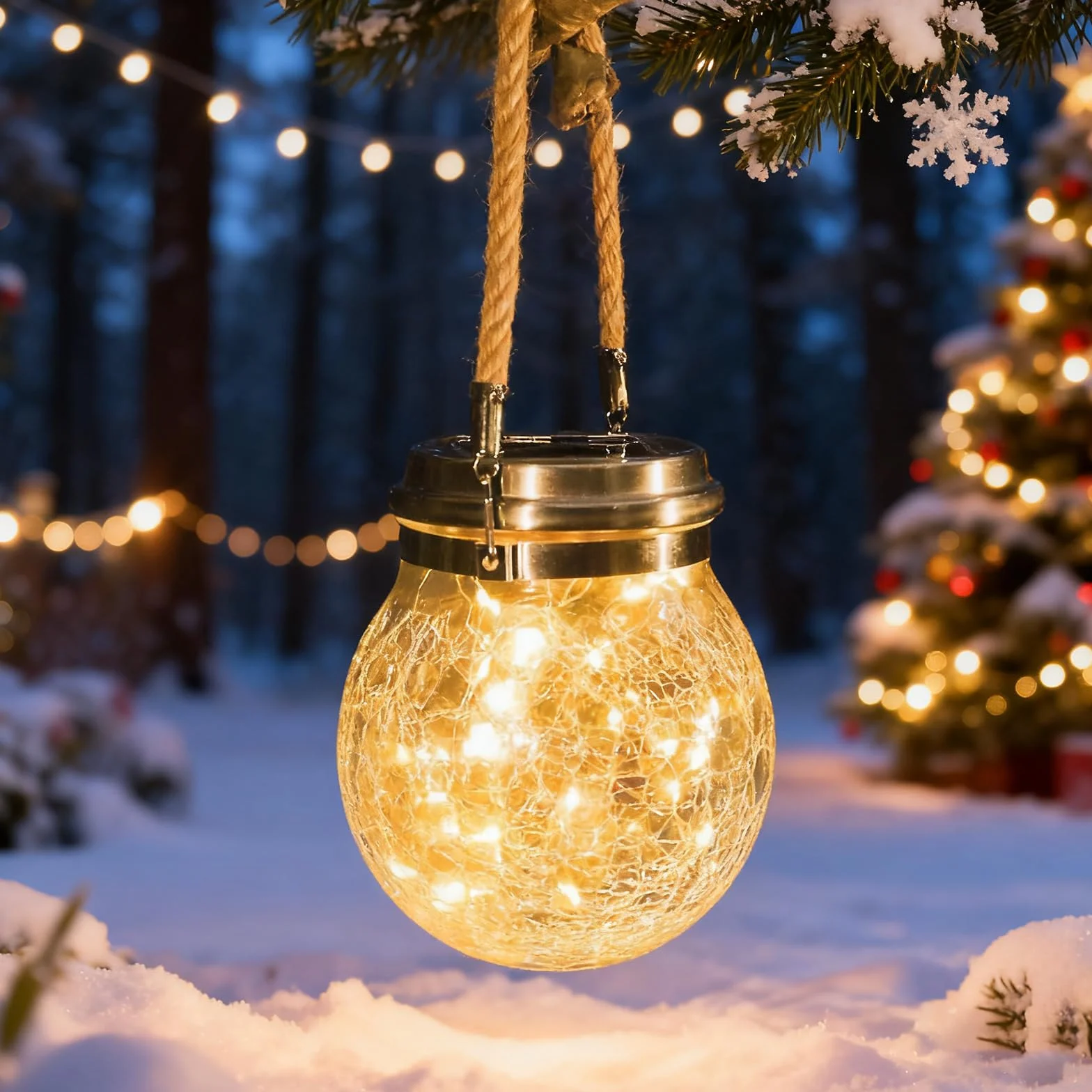 Lampy solarne ogrodowe - XRR 2 sztuki 30LED solarna latarnia wisząca szklana latarnia lampa solarna stołowa do zewnątrz IP65 wodoszczelna lampa solarna stołowa do patio, imprezy, dekoracje
