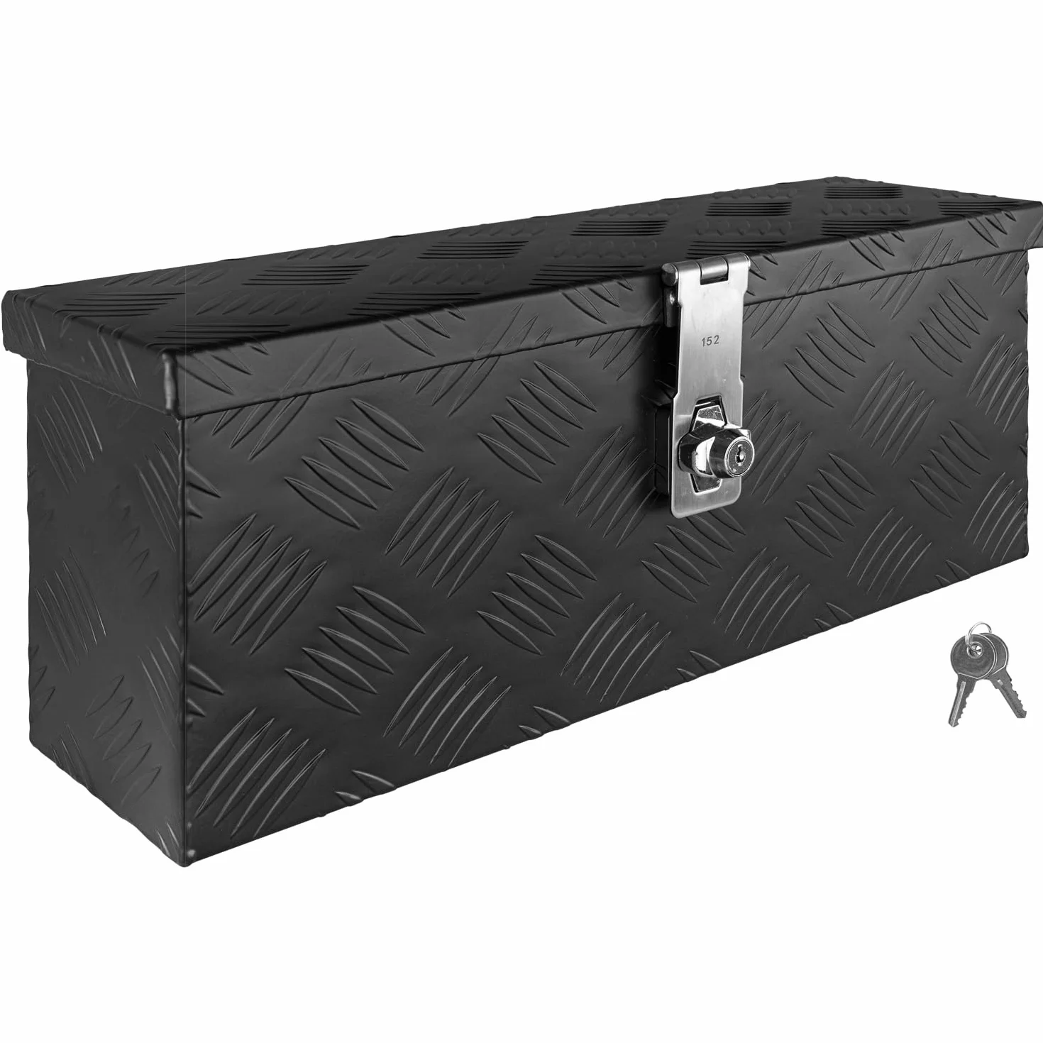 Trucky D015 skrzynka narzędziowa aluminiowa z pokrywką zamykana skrzynka transportowa 50 x 14 x 20 cm