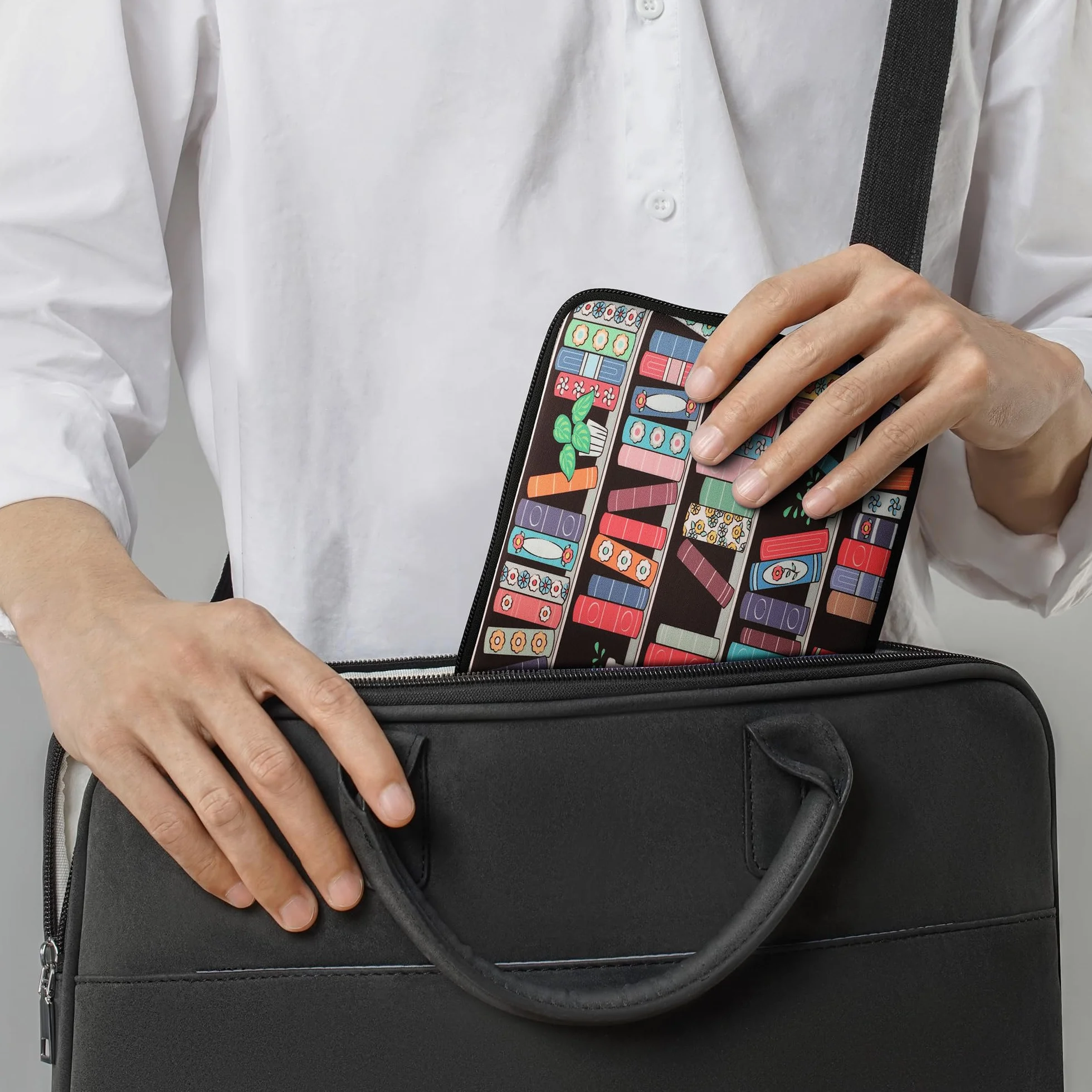 kwmobile Uniwersalny pokrowiec na czytnik e-booków etui neoprenowe niebieski/zielony/różowy
