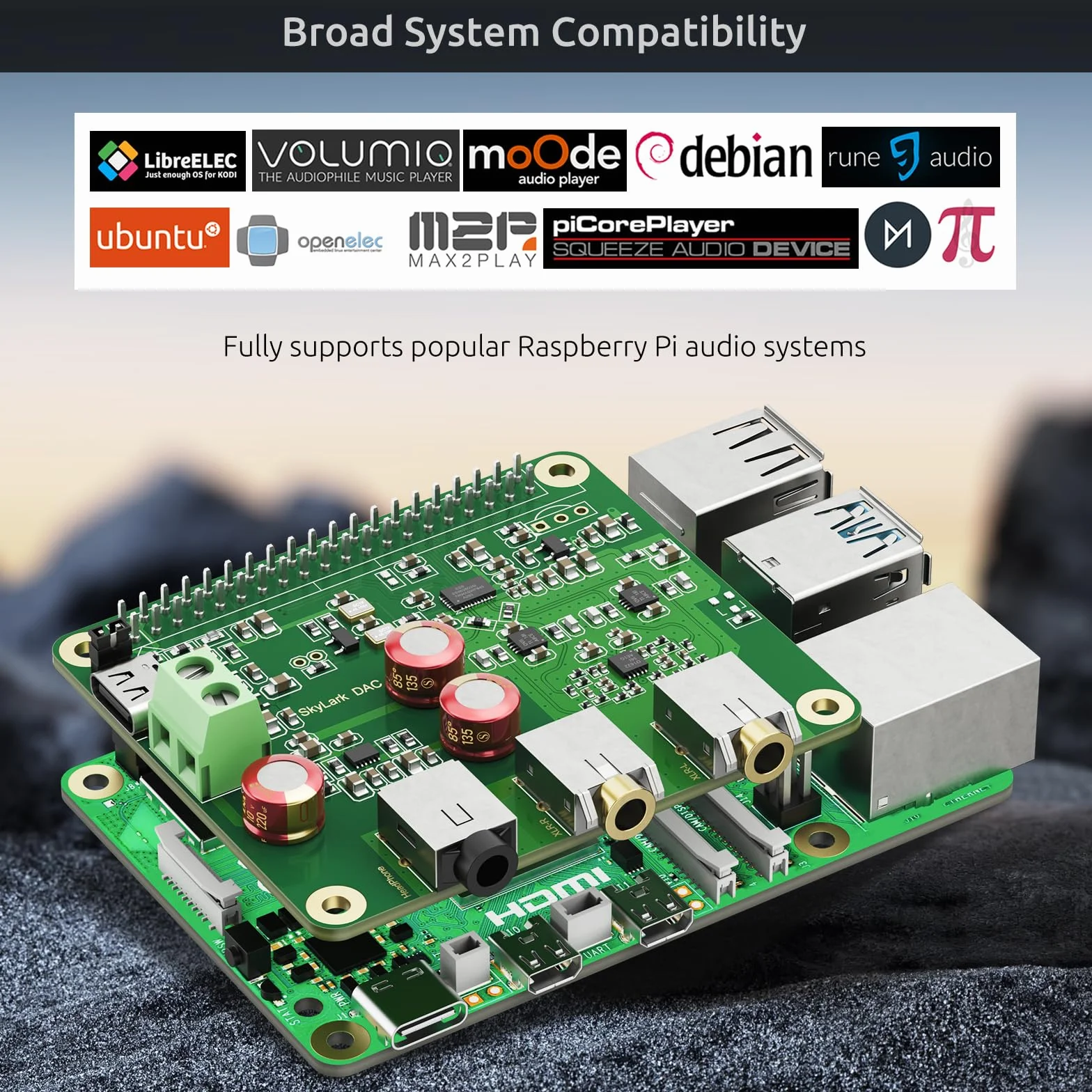 Raspberry Pi HiFi DAC Czapki