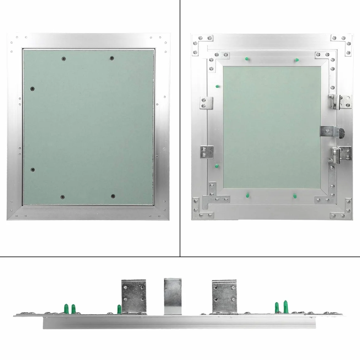 ECD Germany Panel dostepowy Drzwi dostepowe Wklad GK 250x300mm plyta gipsowo-kartonowa 12,5mm rama aluminiowa Dostep Drzwi konserwacyjne Klapa do czyszczenia Otwór konserwacyjny