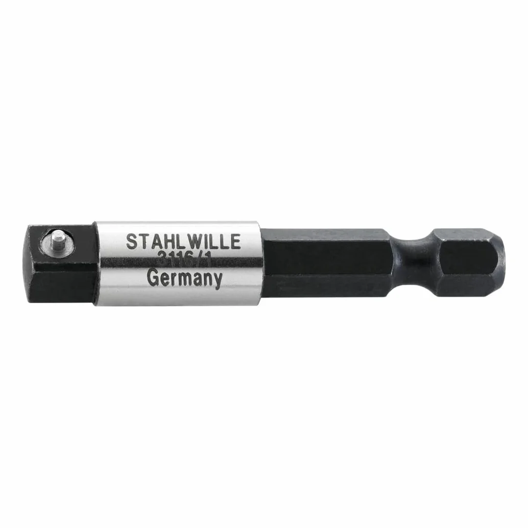 Stahlwille 32160001 3216/1 adapter do gniazda udarowego, obsługiwany maszynowo, długość 50 mm, 5 sztuk