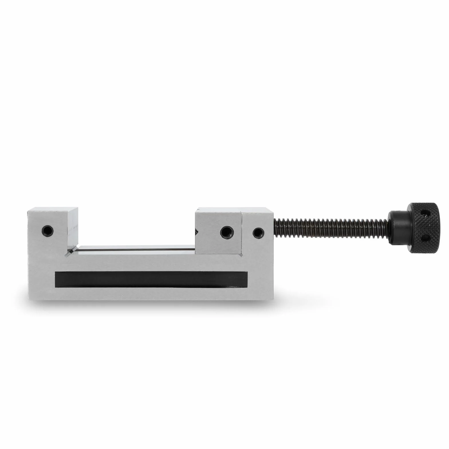 EBERTH Imadło precyzyjne z wrzecionem, szerokość szczęk 100mm, maksymalna siła zacisku 125mm, wysokość szczęk 45mm, wykonane z wytrzymałej stali, profesjonalne, do różnych prac, imadło warsztatowe