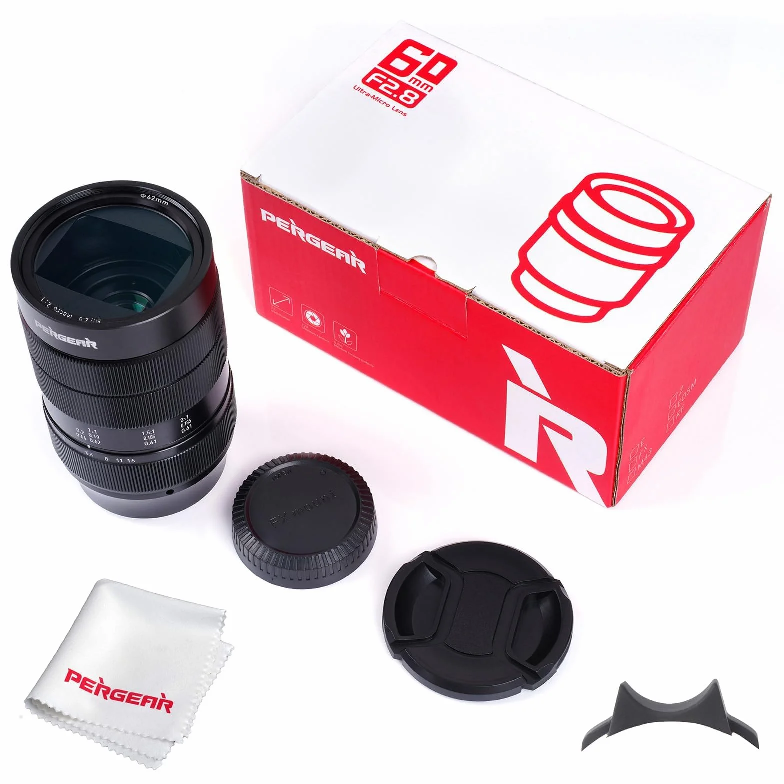 PERGEAR 60 mm F2.8 II pełnoklatkowy obiektyw makro do Sony E-Mount
