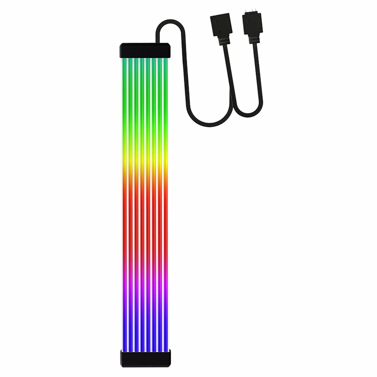 Przedłużacz Kabla ARGB 5V 3-pinowy, Silikonowy Zginany Kabel Zasilacza ARGB do Płyty Głównej (X8 Flat)