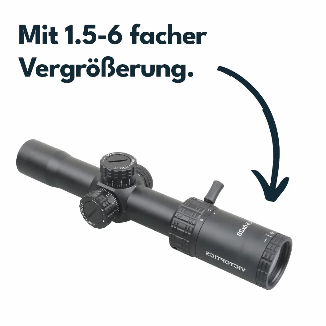 Victoptics OPSL32 S4 1,5-6x28 luneta celownicza do airsoft i polowania
