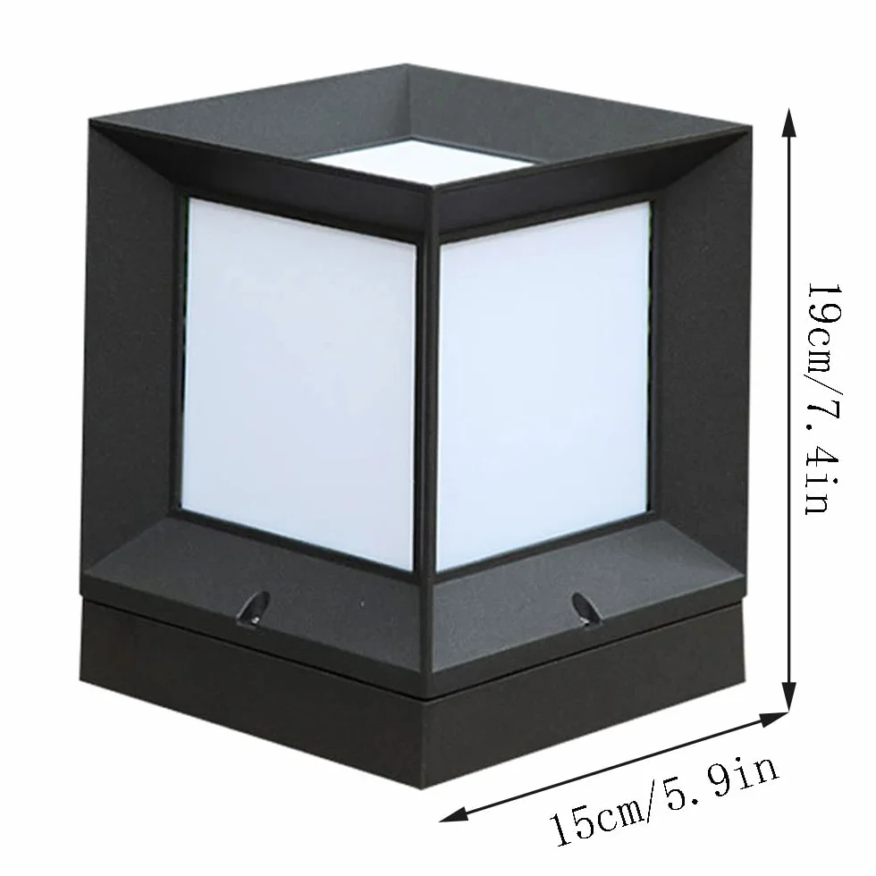 Lampy solarne, Aluminiowy Korpus Lampy Z Akrylowym Abażurem. Ocena W Warunkach Mokrych(15cm)
