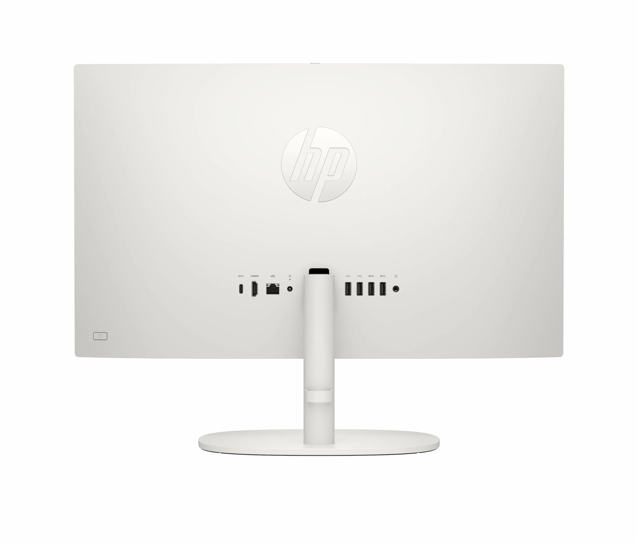 HP All-in-One 22-dg0014ns - Komputer 21,5" (Intel N100, 8GB RAM, 256 GB SSD, Intel UHD Graphics, Windows) - White - klawiatura QWERTY Hiszpański