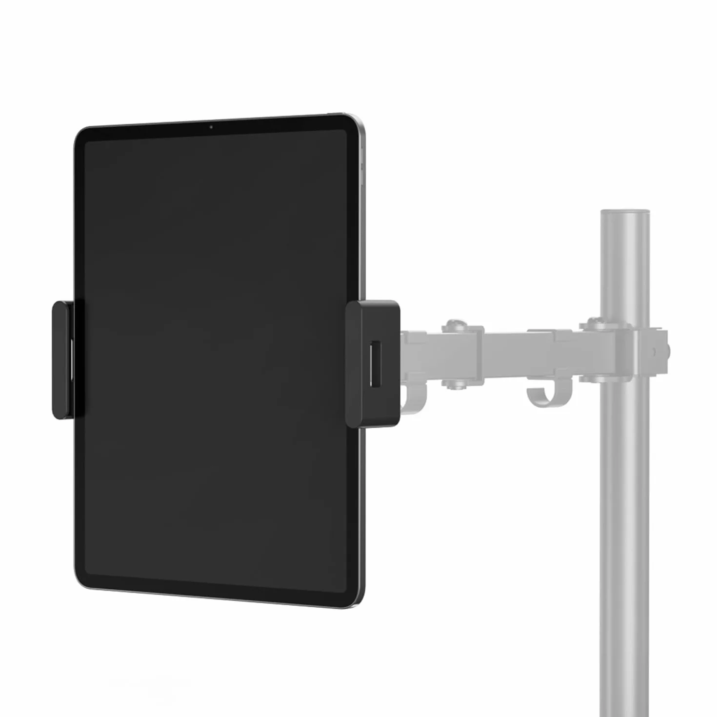 Maclean MC-991 Uniwersalny uchwyt na tablet Uchwyt na tablet z mocowaniem VESA Mocowanie VESA Kompatybilny z tabletami o przekątnej 4,7–15 cali Regulowana szerokość: 115–265 mm