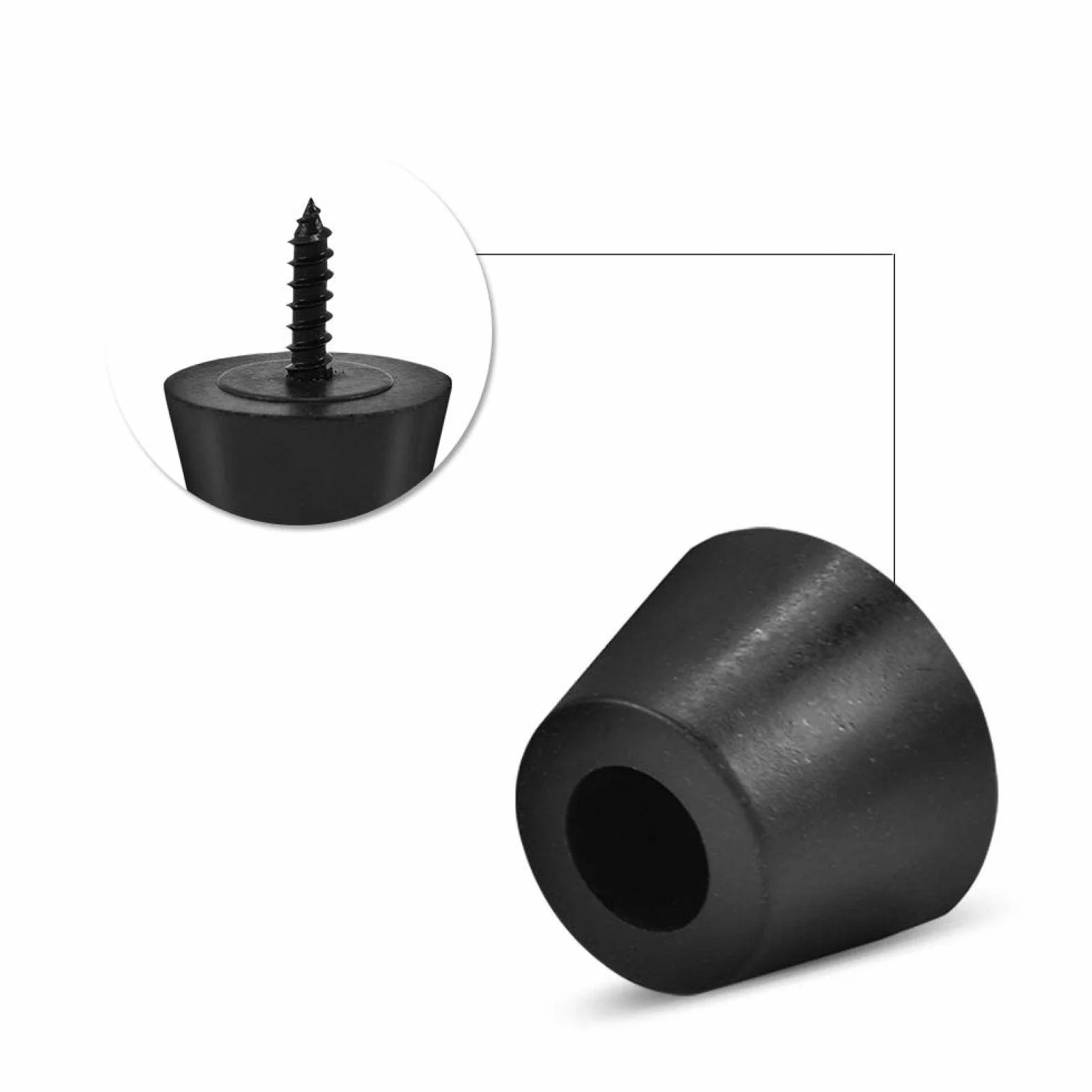 Nóżki Izolacyjne do Głośników, 8 Szt. 30x20mm Gumowe Nóżki Podstawa Antywibracyjna Podstawa, do Głośnika HiFi/Wzmacniacza/Subwoofera Samochodowego