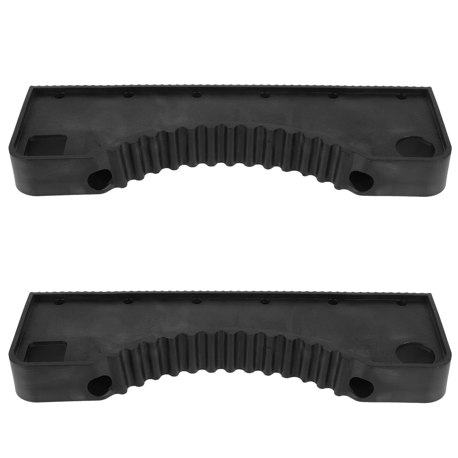 Protectores Antideslizantes para Escaleras cópicas Aluminio Fundas Negras para Peldaños 2 Piezas Accesorios Seguridad para Escaleras Literas y Camas Altas