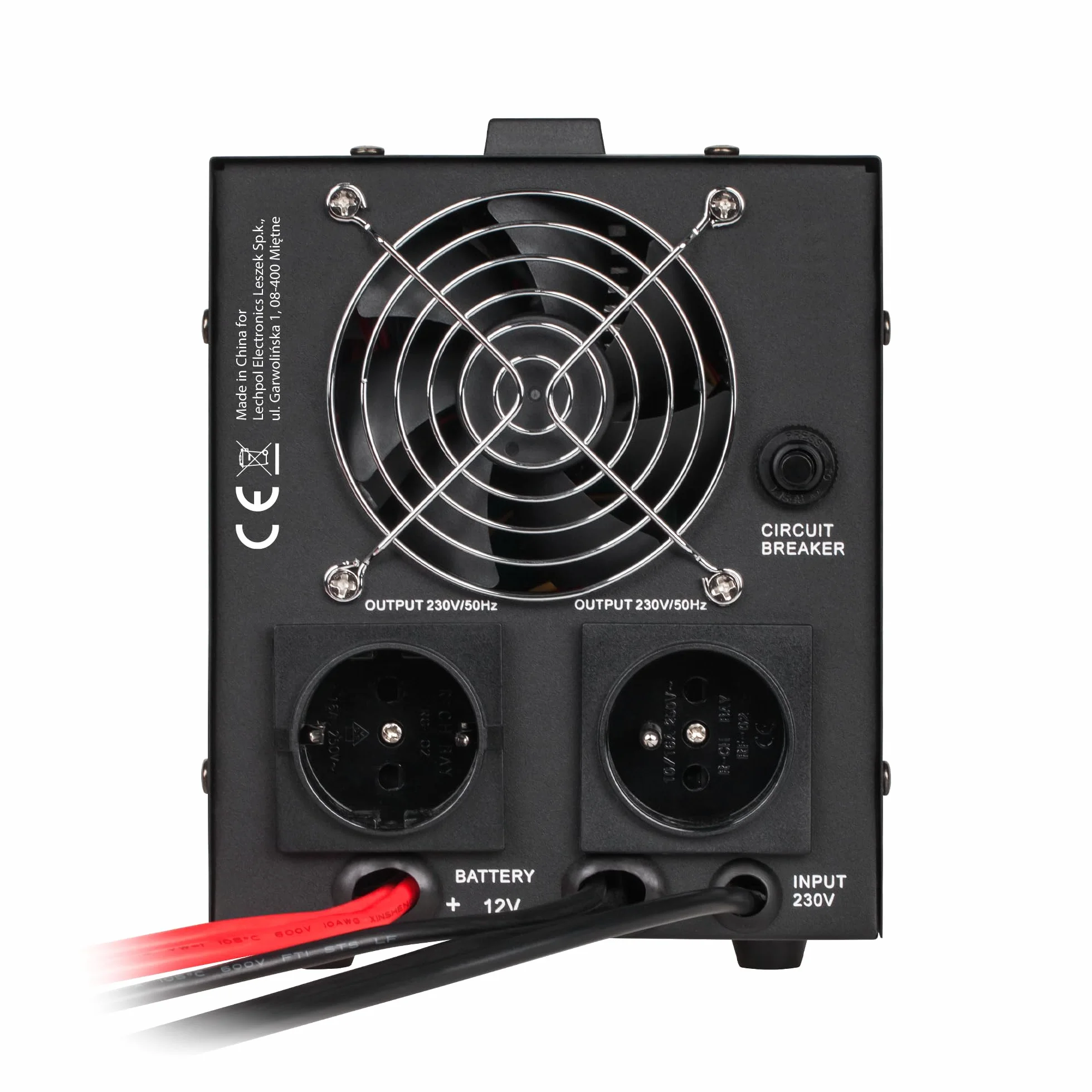 Kemot PROsinus-1000 Przetwornica Sinus 12V 230V 1000VA/700W Awaryjne Źródło Zasilania Czarny