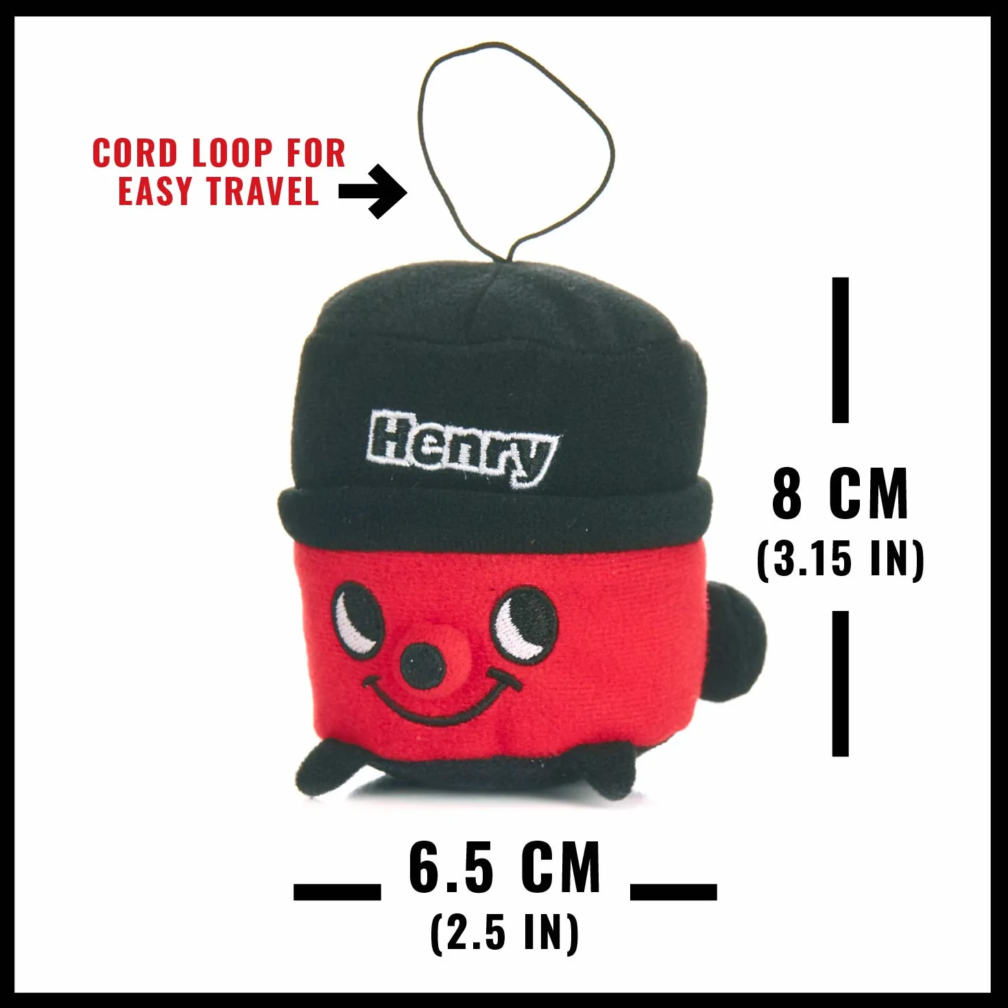 Henry Hoover środek do czyszczenia ekranu – oficjalnie licencjonowany Henry Hoover, ściereczka z mikrofibry, telefon, okulary i urządzenie do czyszczenia, przenośny, lekki, ze sznurkiem do noszenia,