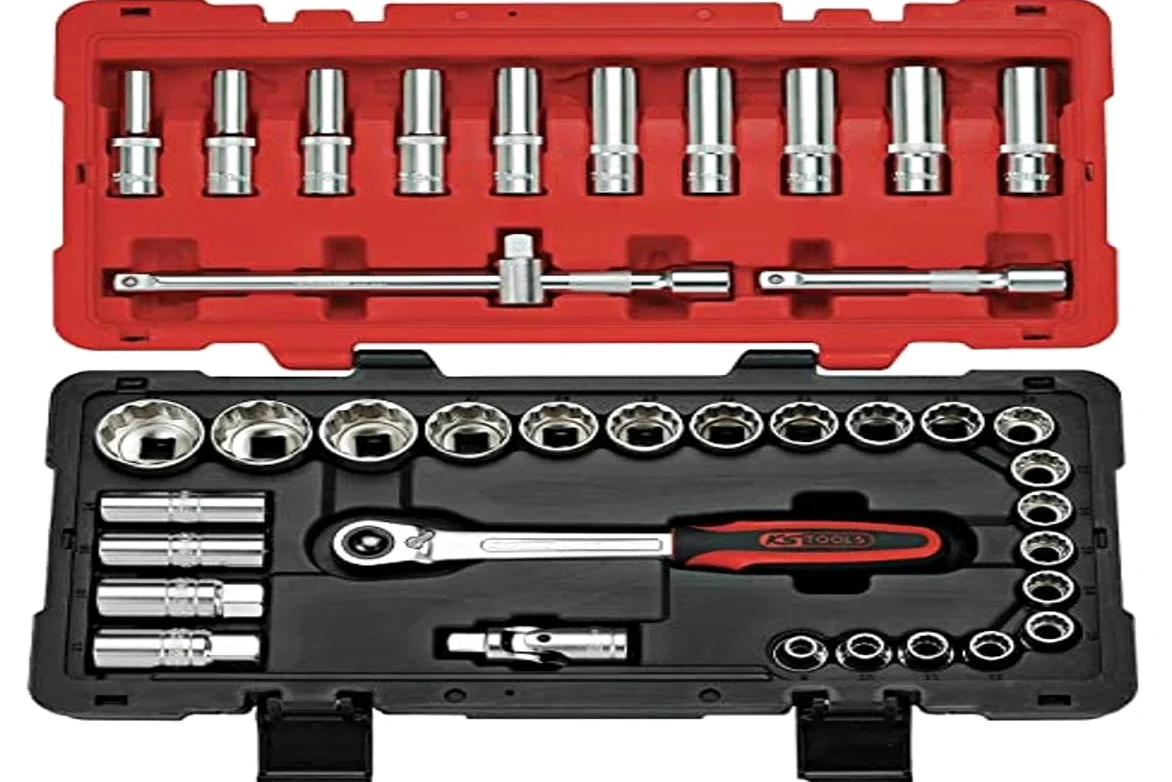 KS Tools 922.0640 Ultimate zestaw kluczy nasadowych, 12-kątny, 1/2 cala, 39-częściowy, biały