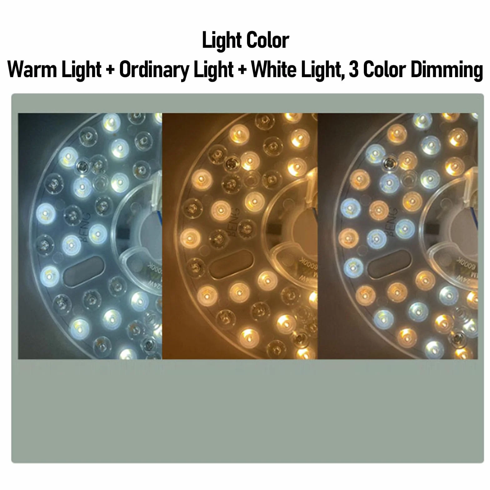 6,3in Zestaw LED Wentylatora LED Magnetyczny 24 W Dimmabable 3CCT 3000K 4000K 6000K Wentylatory Wentylatorów (230V)