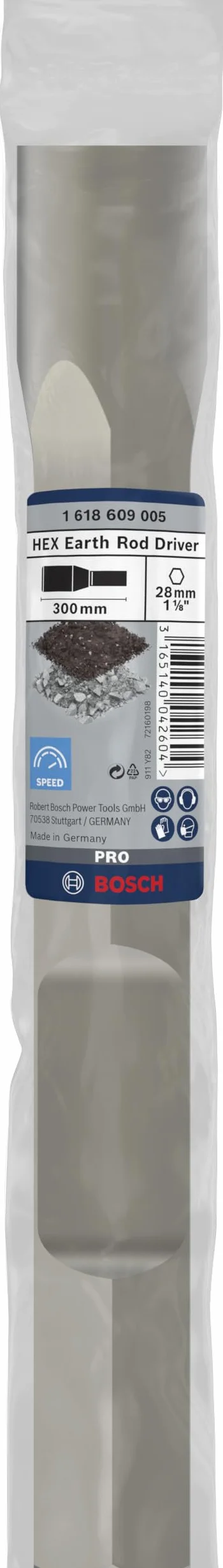 Bosch Dłuto do uziomów PRO Hex 28 Professional Akcesoria Młot rozbiórkowy