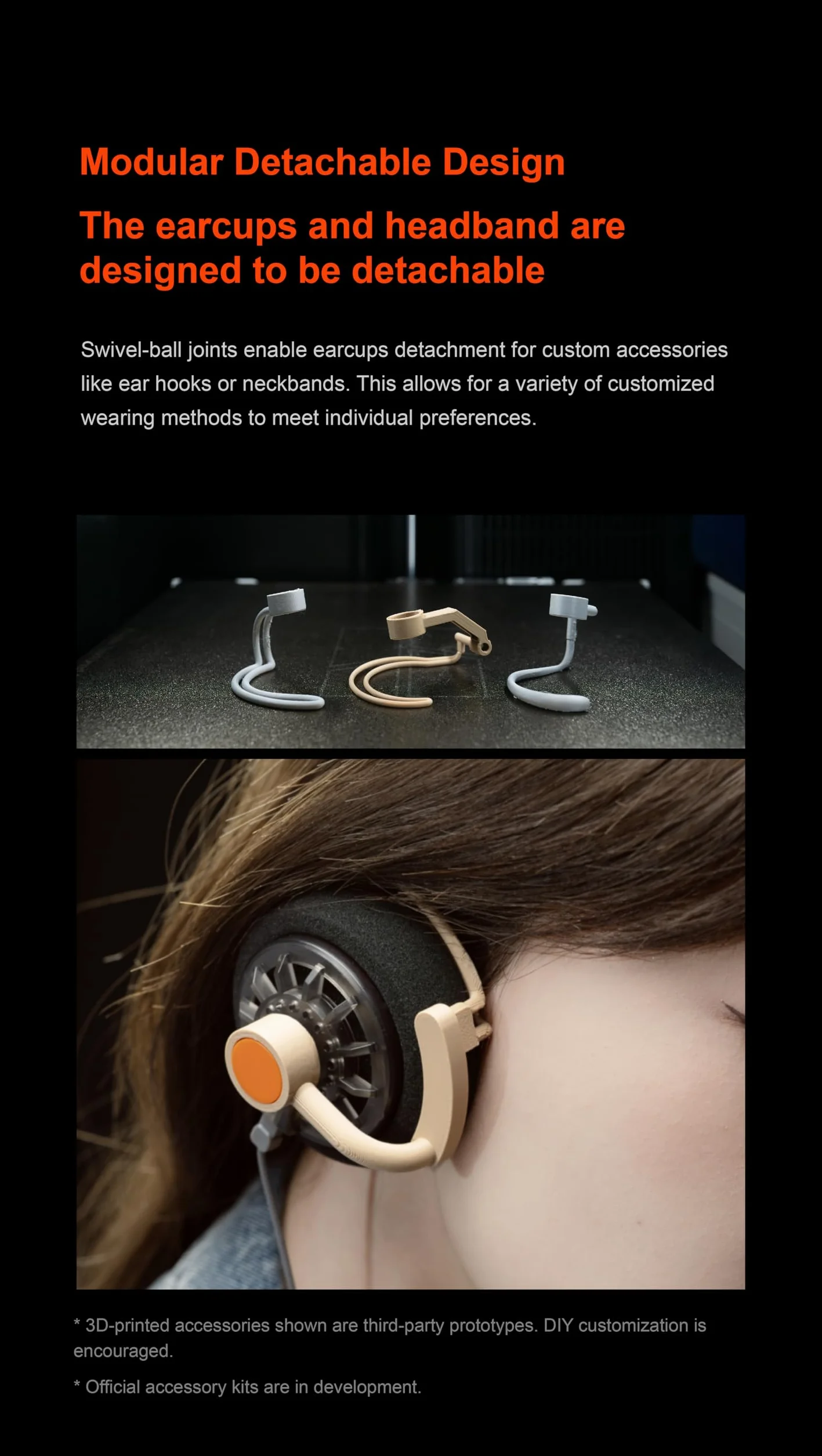 Moondrop Staromodne słuchawki nauszne 40 mm z kablem 0,78 mm 2-pinowym wtyczką 3,5 mm