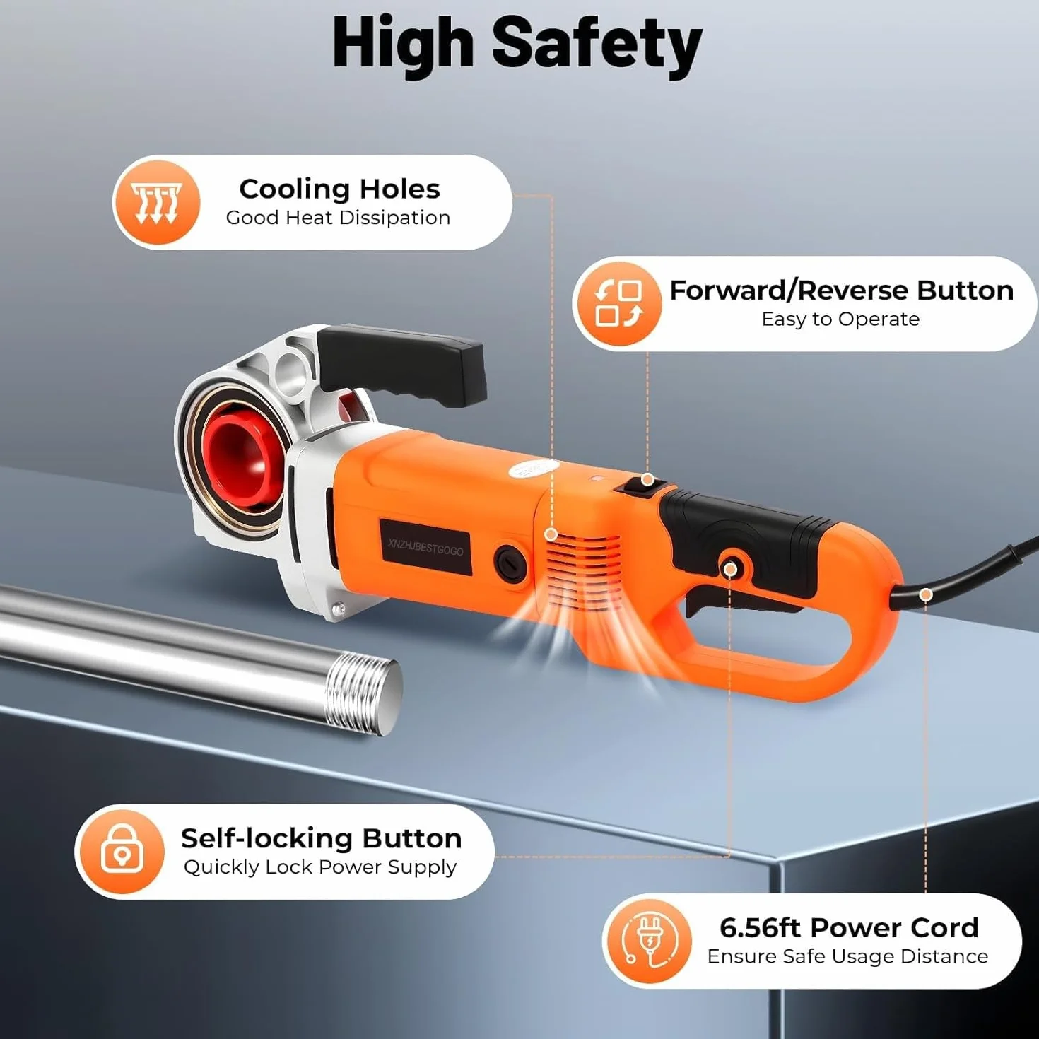 Zestaw elektrycznych gwintów do rur, ręczna maszyna do gwintowania hydraulicznego, zestaw narzędzi do gwintowania rur i matryc, 9-częściowa kolekcja akcesoriów