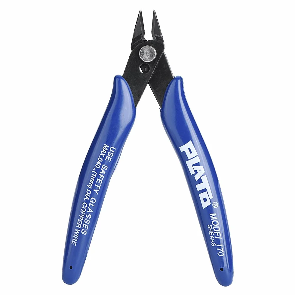 Richer-R 3D Printer Cutter Wire Cutter Accessories 3D Printer Accessories Side Cutting Nippers Cutter Snips Shears Diagonal Pliers Tool Compact, Lightweight, Refined and Comfortable Handle Design