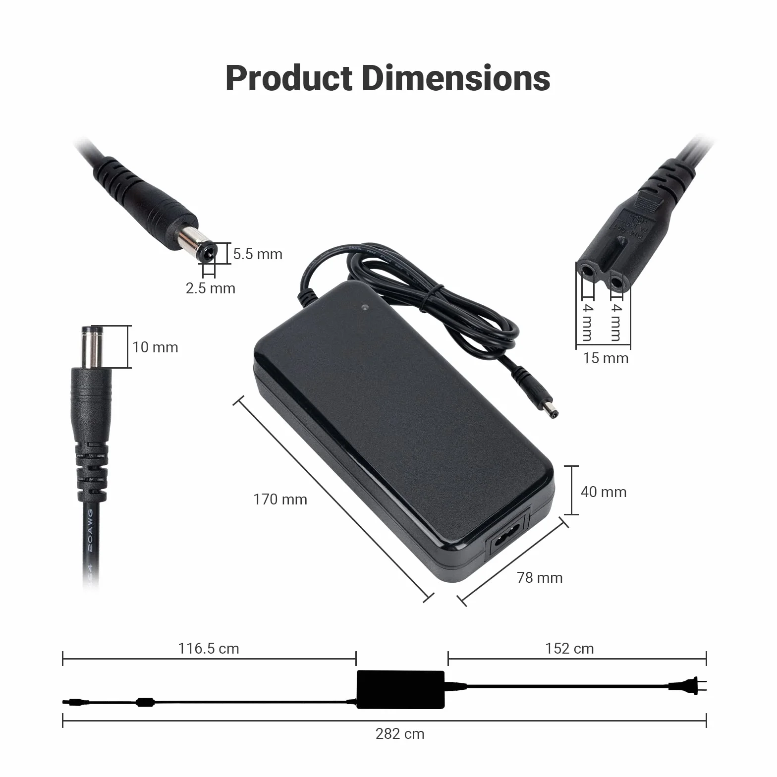 Fosi Audio 48V 5A zasilacz do domowego sprzętu audio odbiornik stereo z bluetooth wzmacniacz Mini Hi-Fi zintegrowany wzmacniacz klasy D