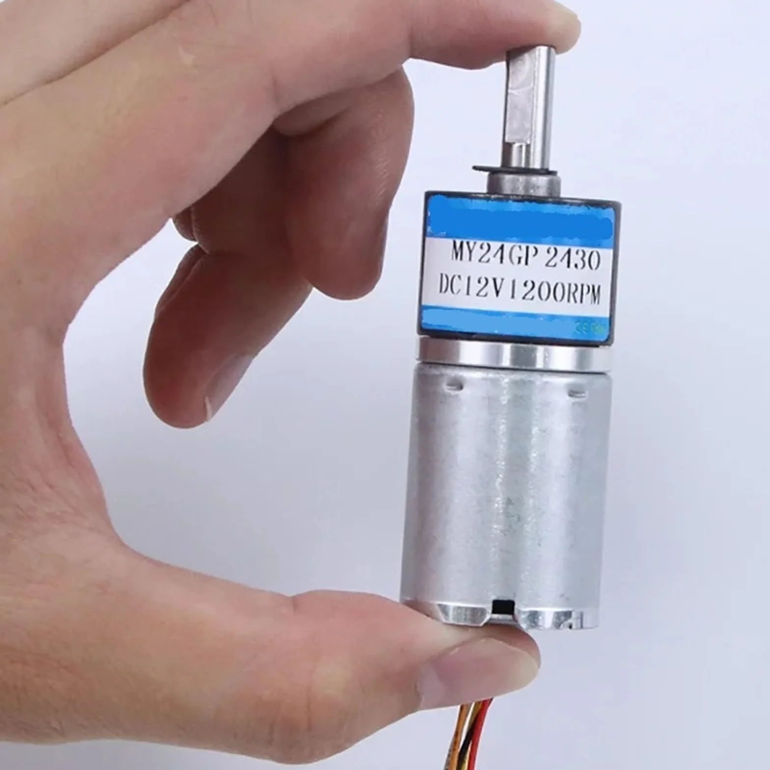 Bezszczotkowy silnik planetarny DC 12 V 24 mm, średnica wału 4 6, regulowana prędkość, zgodnie z ruchem wskazówek zegara i przeciwnie do ruchu wskazówek zegara (silnik 24 V, 6 mm 12 obr./min)