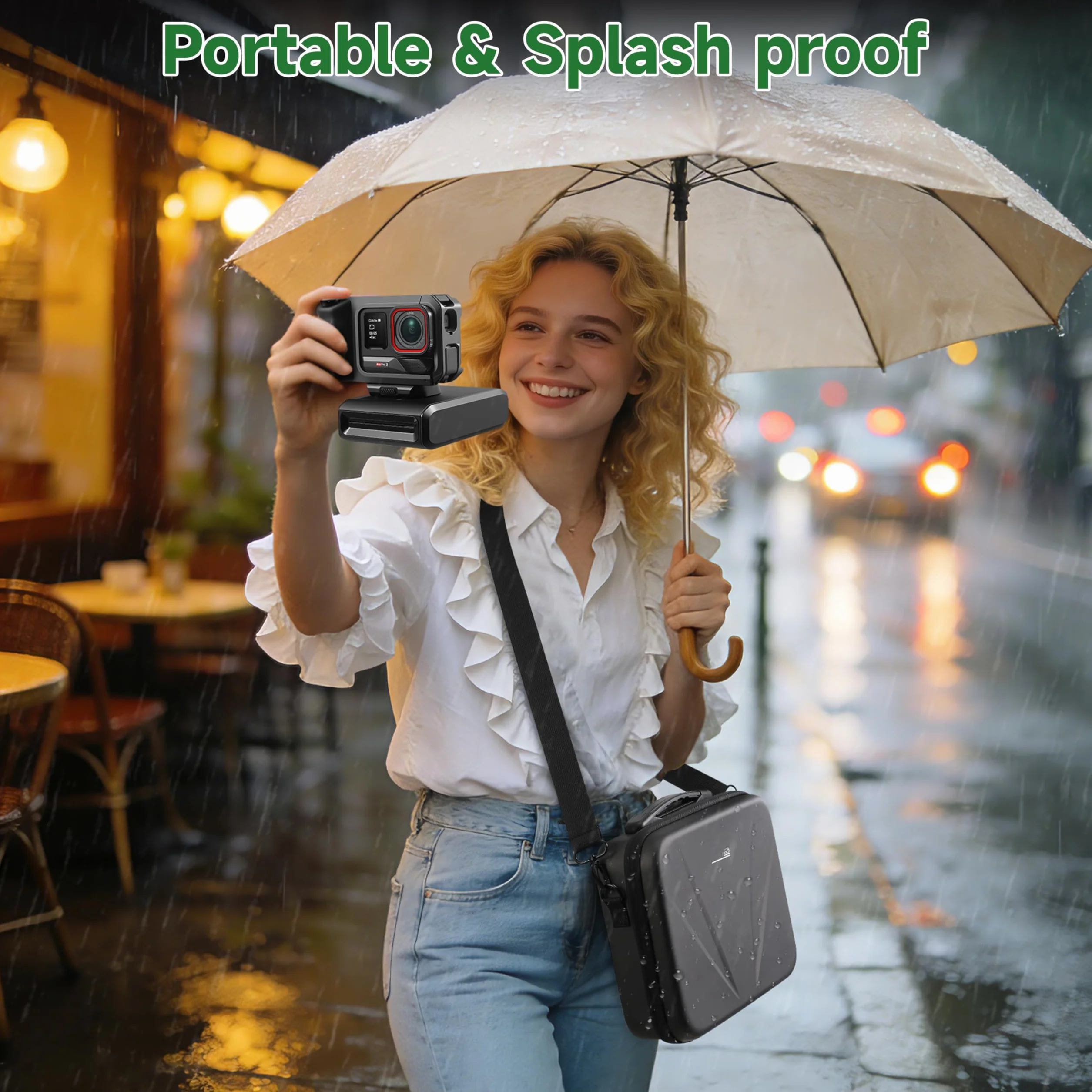 Etui na Insta360 ACE Pro/Ace Pro 2 Xplorer Grip Pro Flash Print Bundle Case Hard Storage torba podróżna rozszerzenie klatka statyw 2 w 1 114 cm kijek do selfie