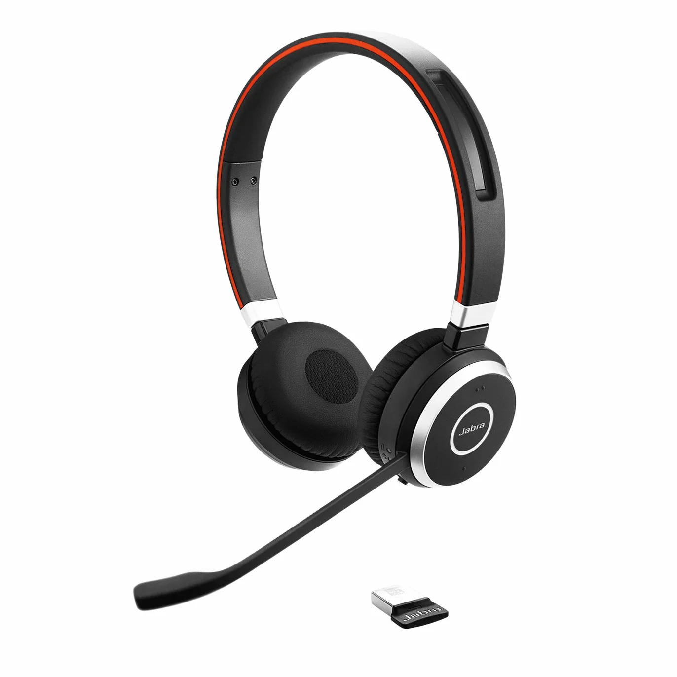 Jabra Evolve 65 SE bezprzewodowy zestaw słuchawkowy Bluetooth stereo z redukcją szumów, czarny