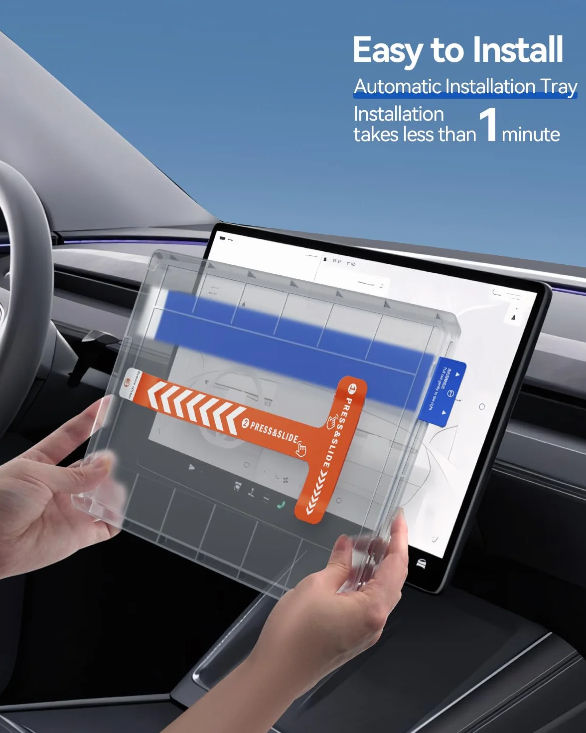 Folia Ochronna Tesla Model Y 2026 Premium Performance Matowa Antyodblaskowa Przód Tył Wyświetlacz 9H Szkło Hartowane Ochrona Ekranu Zestaw 2 Sztuki 16 8