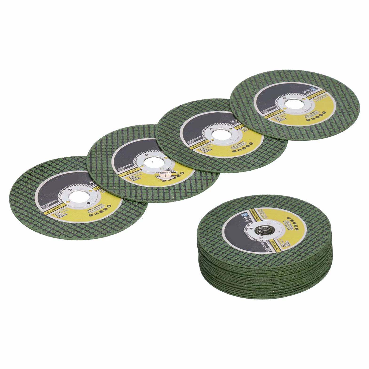 YWBL-WH Tarcza do Cięcia żywicy 100 szt. Tarcza do Cięcia Białego Korundu 107 Mm X 1,2 Mm X 16 Metalowej Rury ze Stali Nierdzewnej Cięcie żelaza Pod Kątem za pomocą Narzędzi Obrotowych