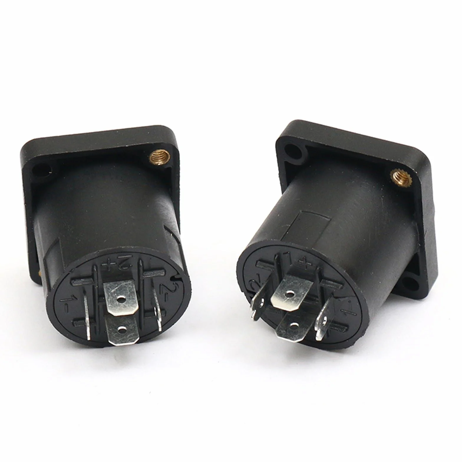 Speakon gniazdo panel 4-biegunowe audio kwadratowa płyta ścienna Jack Twist Lock adapter NL4MP