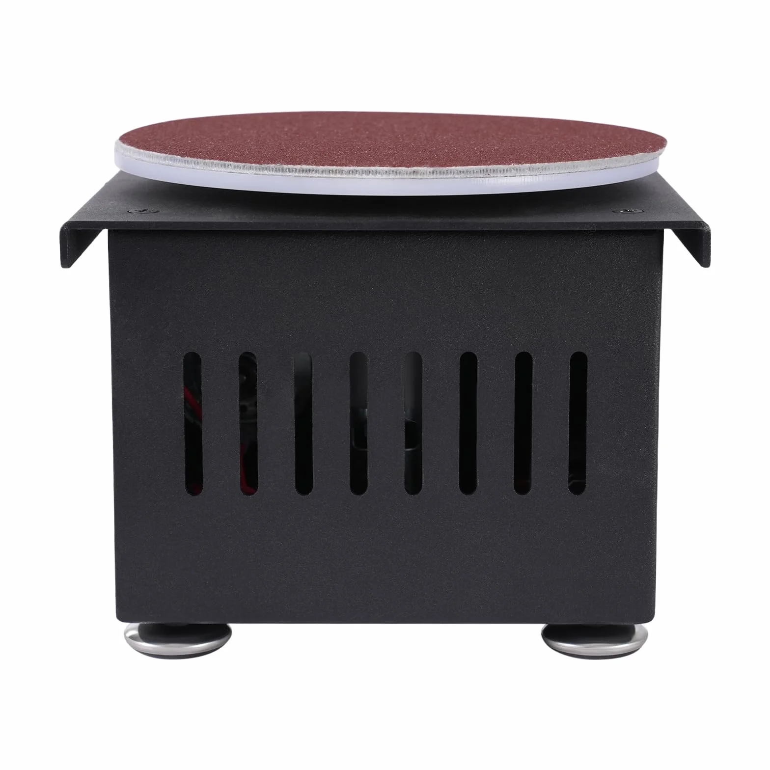 Szlifierka taśmowa i talerzowa, 7-stopniowa regulacja, 10 szt. 380 x 30 mm, tarcze szlifierskie Ø 150 mm, 100 W, mini szlifierka taśmowa, maszyna do polerowania do szlifowania plastiku, drewna, metalu