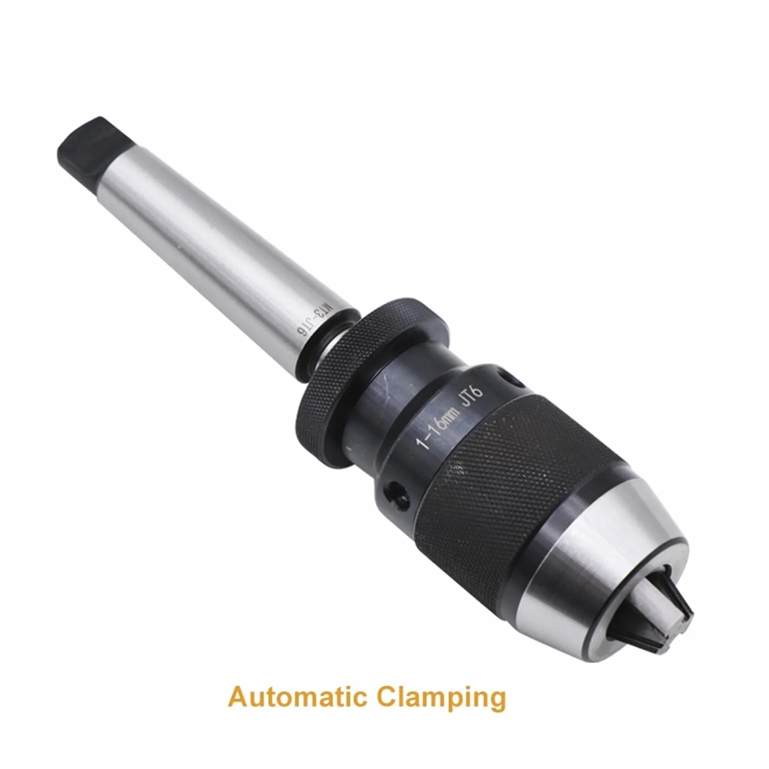 B16 B18 JT3 JT6 uchwyt wiertarski Heavy Duty samozaciskowy bezkluczowy uchwyt wiertarski Arbor zakres mocowania 1-16mm tokarka CNC do obróbki drewna(B16(1-16mm))