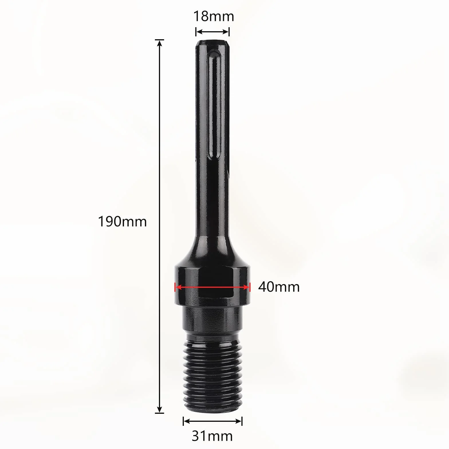 CPROSP 1¼" UNC diamentowa koronka wiertnicza z adapterem SDS MAX, koronka rdzeniowa DM 110 mm, L 420 mm, wiertło rdzeniowe do wiercenia w betonie, żelbetonie, murze i kamieniu