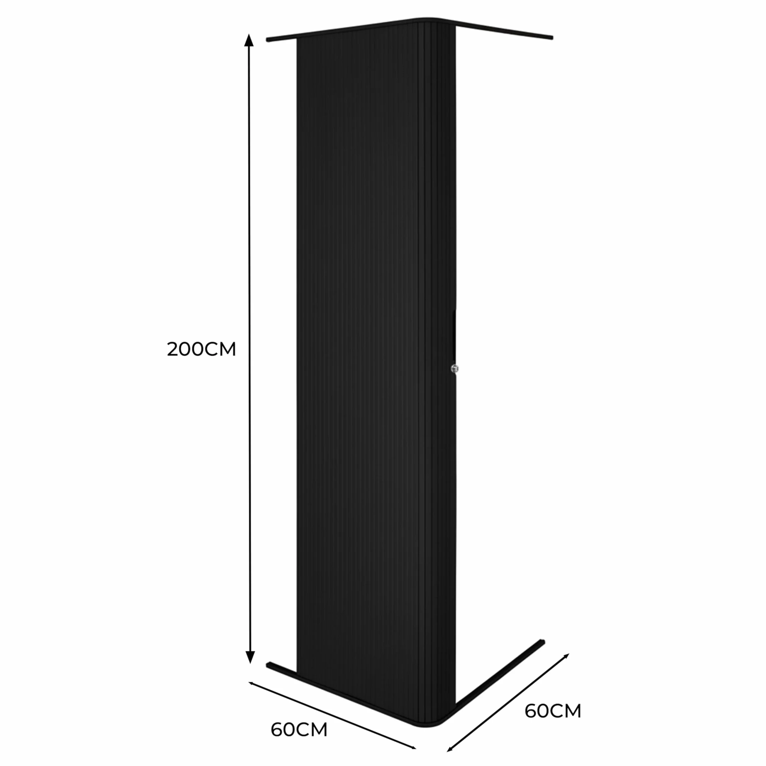 Tambour drzwi do kabiny prysznicowej, czarne, 2000 mm x 600 mm, zamykane zamknięcie, 2 x klucze, wodoodporne kampera, kampera, kampera, zestaw gąsienic elastycznych, przycinana obudowa przesuwna, klej