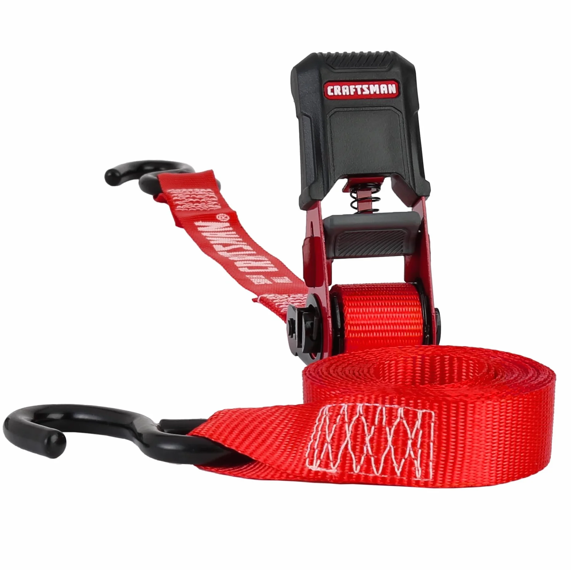 CRAFTSMAN CMXAZBS15004 czarne/czerwone paski do wiązania z grzechotką 2,5 cm x 30,5 cm (680.4 kg Break Strength), 4 szt