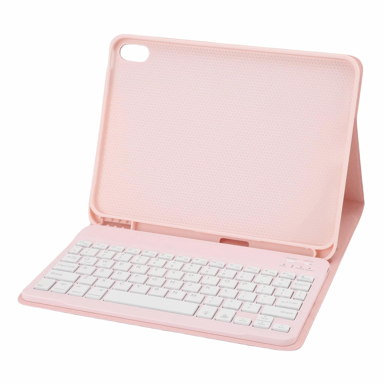 Cuifati Etui z klawiaturą do Tabletu A16 11. Generacji 11 Cali, Podświetlana 7-kolorowa, Odłączana Bezprzewodowa, Pokrowiec Ochronny (PINK)