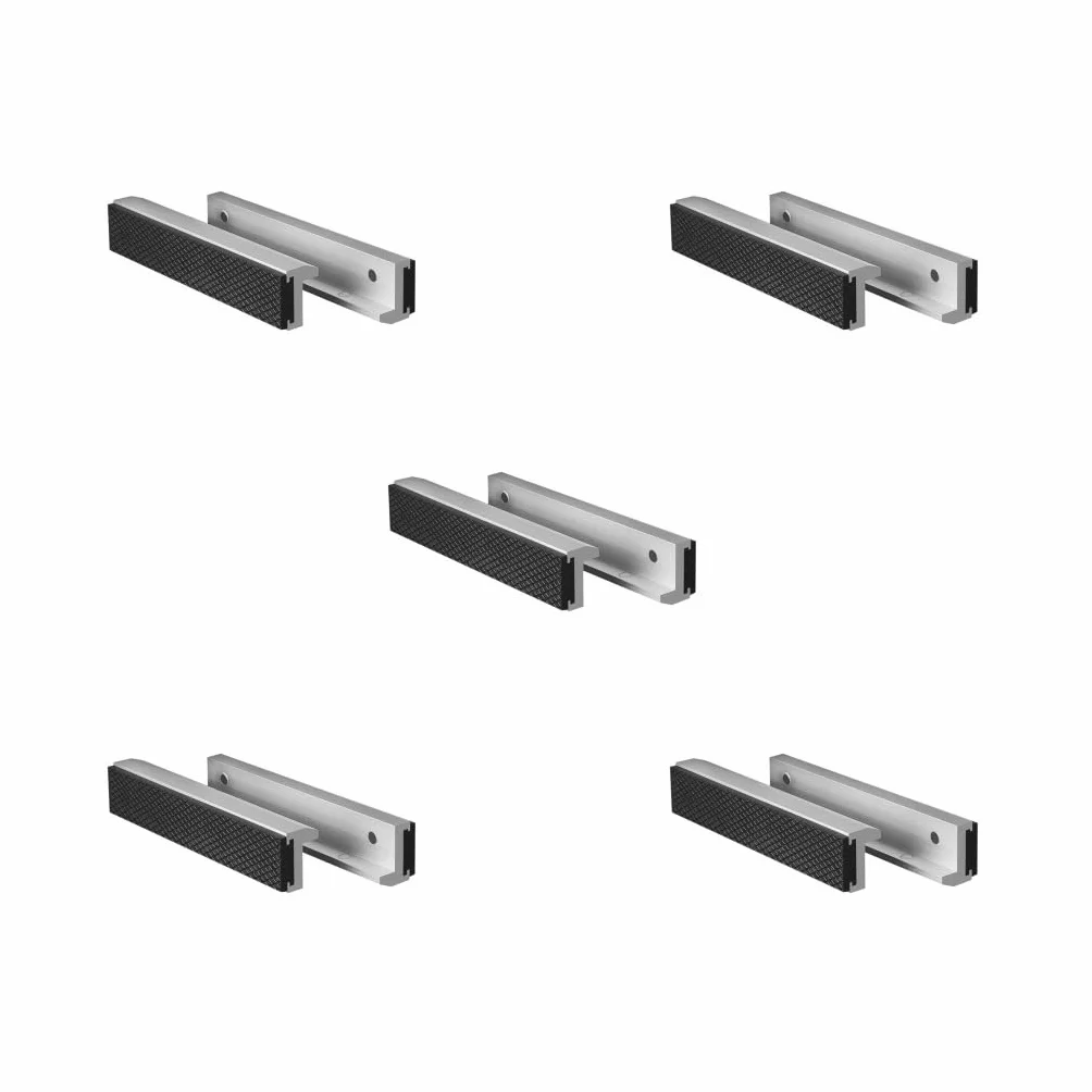5 zestawów uniwersalnych magnetycznych miękkich szczęk imadło metalowe imadło stołowe 3 w 75 mm, 3 w 75 mm