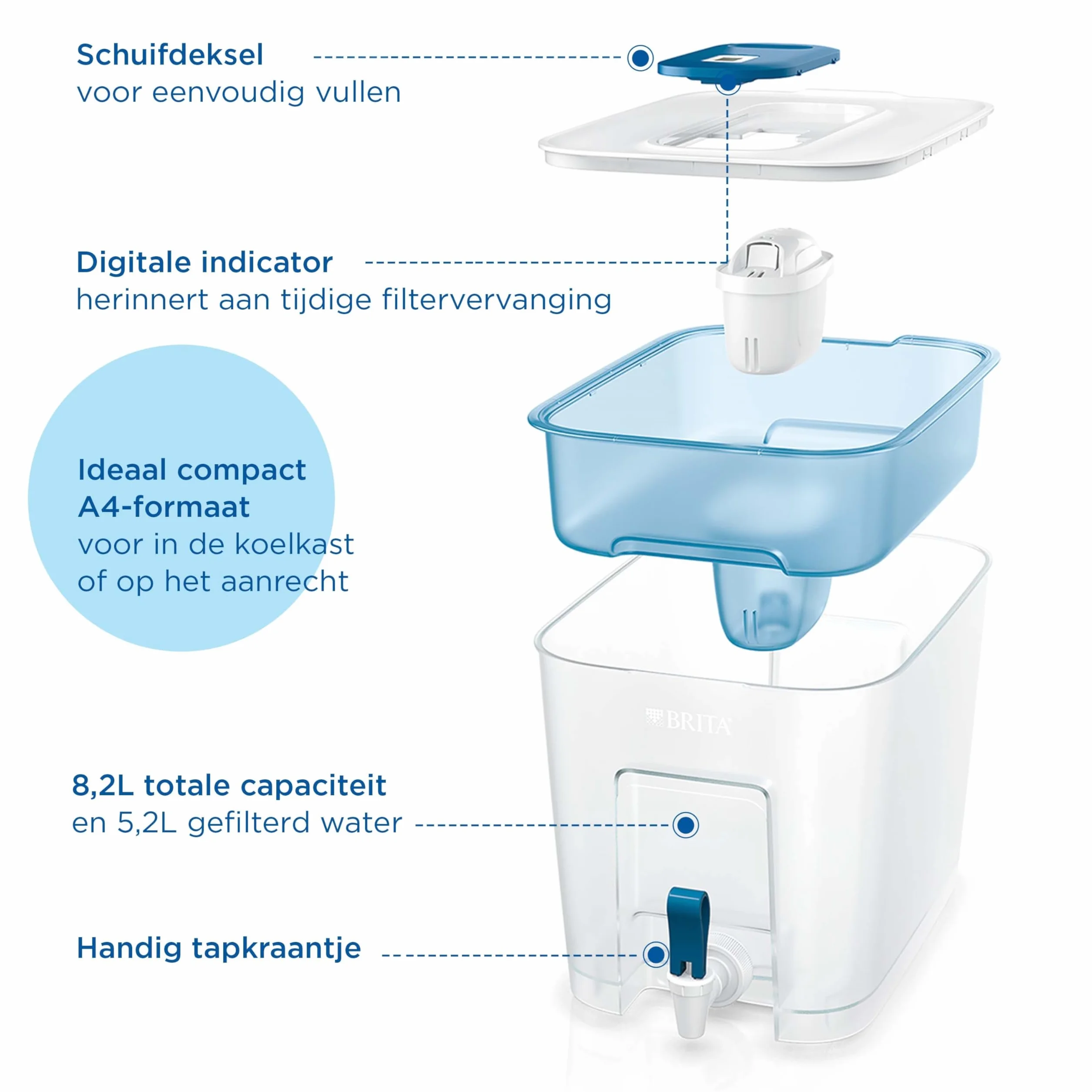 BRITA Flow Cool Water Filter Tank