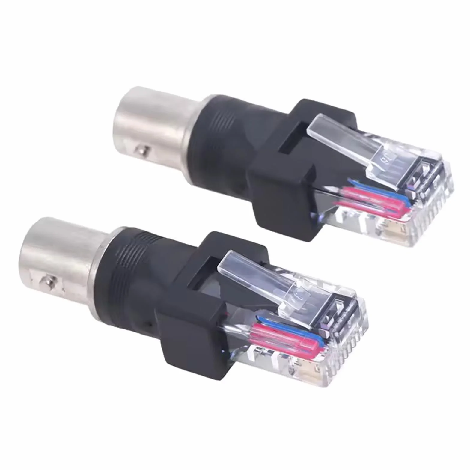 Konwerter RF na RJ45, adapter koncentryczny na Ethernet, gniazdo RF na wtyk RJ45