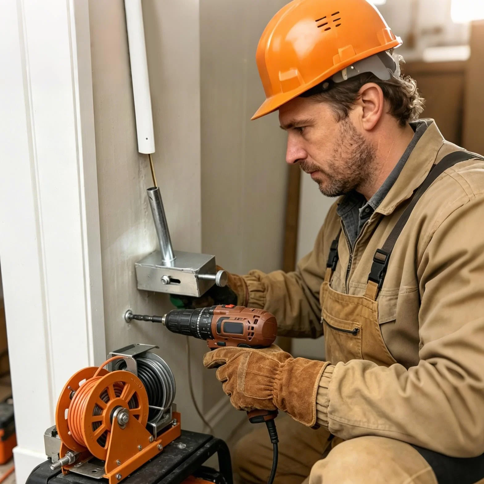 Przeciągarka do przewodów z wytrzymałą taśmą sprężystą 15 m | Narzędzie do przeciągania kabli w rurach dla elektryków hydraulików techników na budowę instalacji rur i