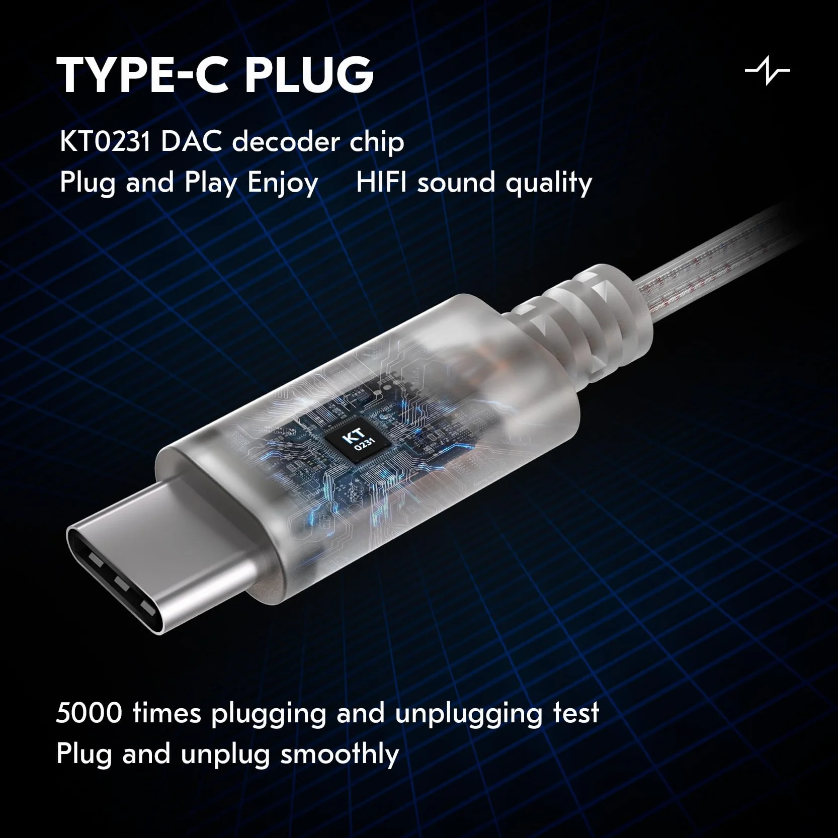CCZ C03 kabel USB-C IEM z mikrofonem 4N posrebrzany OFC QDC Pin DAC Chip 120 cm In-Ear Monitor kabel do KZ ZSN PRO X, ZS10 PRO, ZS10 PRO X, ZS12 PRO X, EDX PRO, Castor, KBEAR Storm