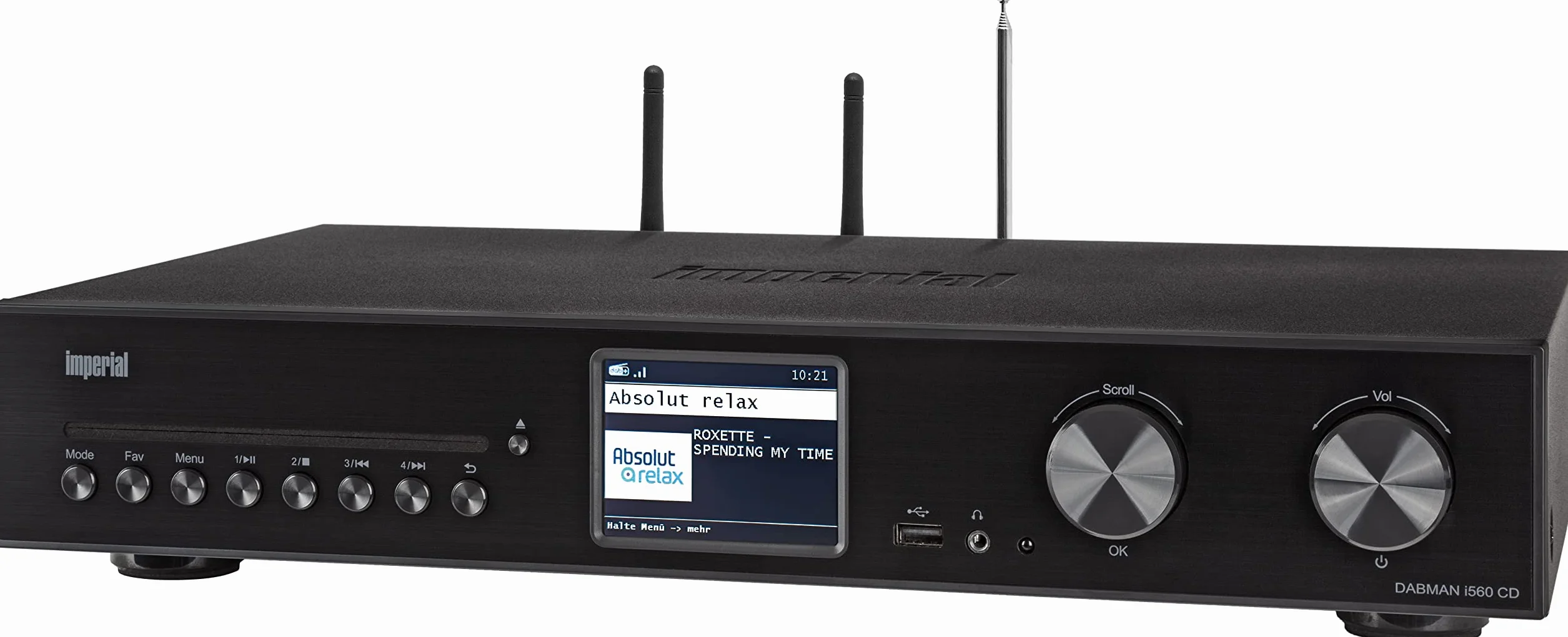 Imperial DABMAN i560 CD HiFi urządzenie ze wzmacniaczem odtwarzaczem CD radio internetowe cyfrowe DAB+ DAB UKW WLAN LAN HDMI ARC Bluetooth streamingu