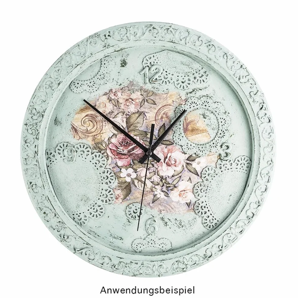Ideen mit Herz Farba kredowa 250 ml, bardzo kryjąca, ultra matowa, na bazie wody z efektem Shabby Chic i Vintage (pastelowa zieleń)