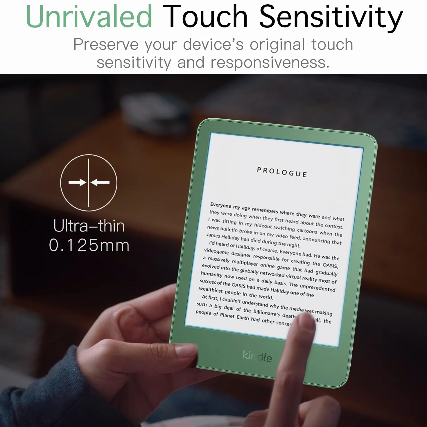 MoKo 2 Pack Antiglare Screen Protector for 6" All-New Kindle Basic 11th Generation 2024/2022, Kobo Clara, PocketBook, Matte PET Film