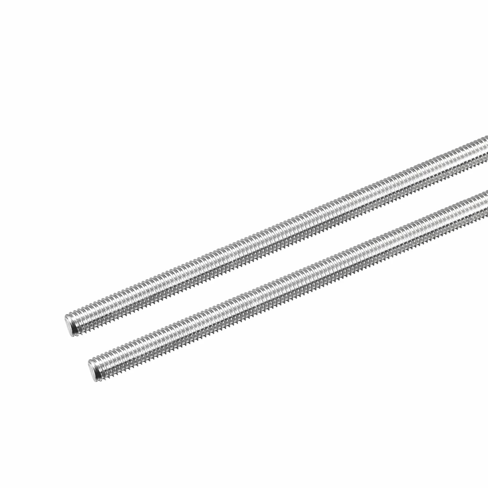 QUARKZMAN Pręt gwintowany integralny M5 x 200 mm skok gwintu 0,8 mm ze stali nierdzewnej 304 prawy gwintowany pręt 2 sztuki