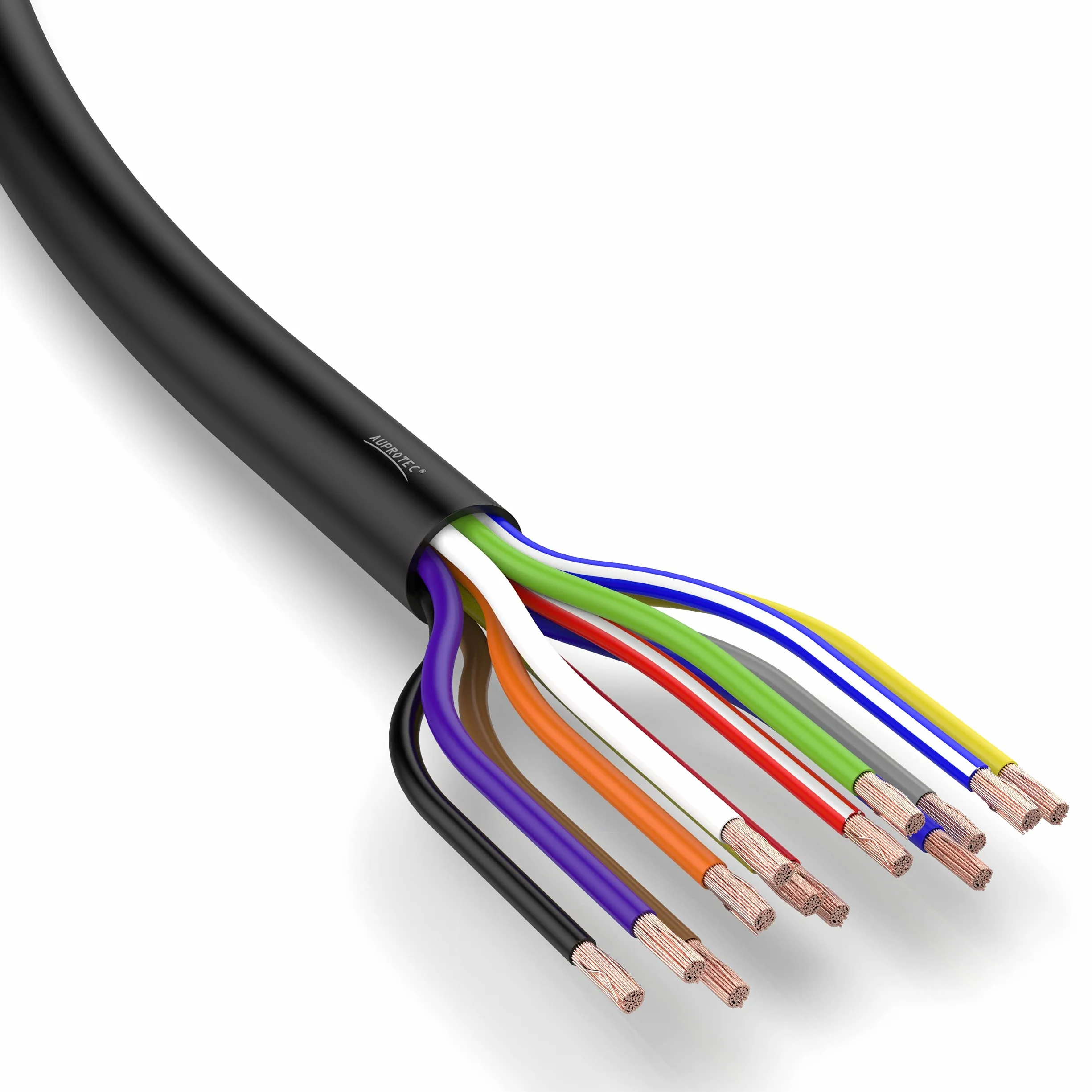 10m przewód samochodowy 13 x 1,5 mm², okrągły 13-żyłowy kabel elektryczny FLRYY do przyczepy samochodowej