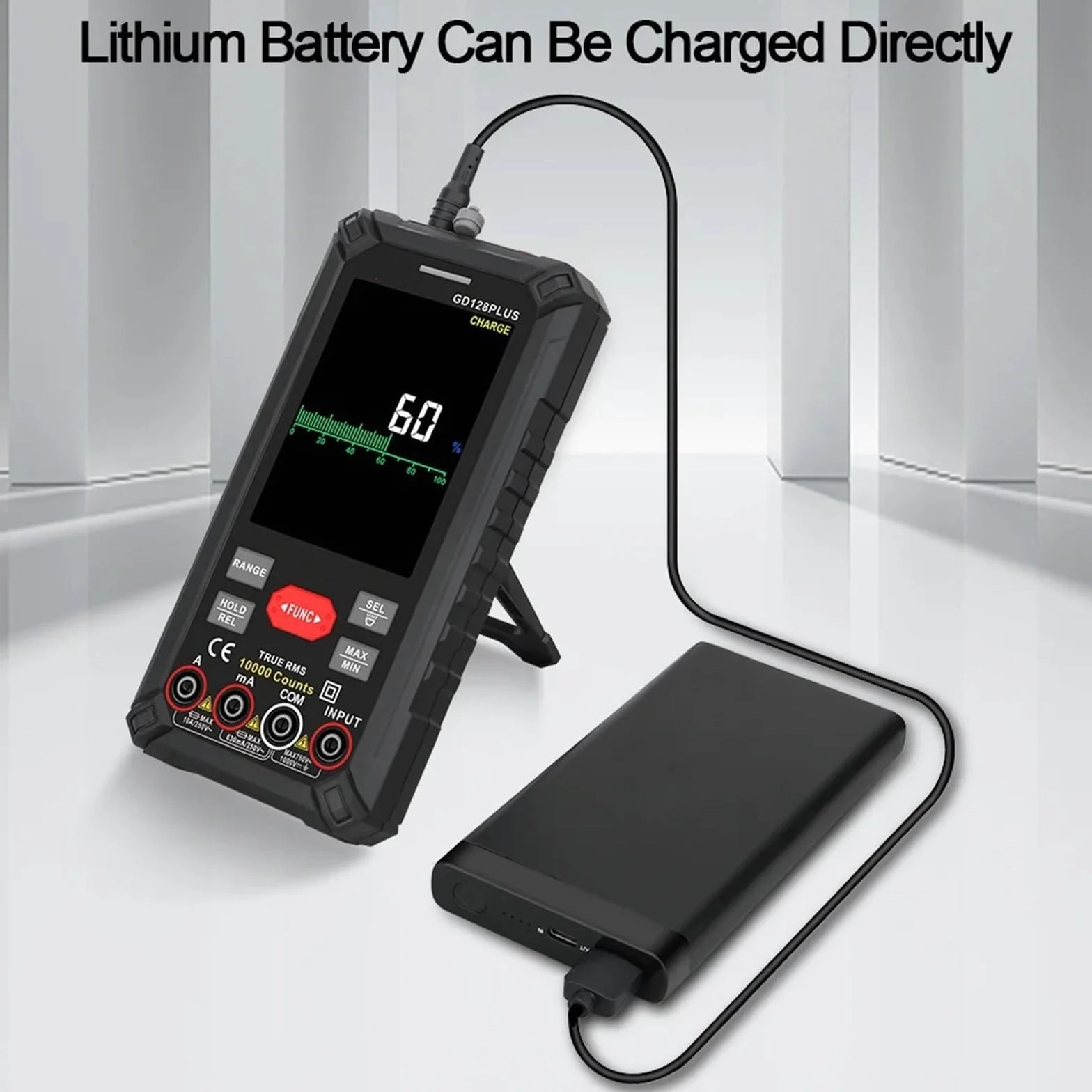 Multimetr cyfrowy, Profesjonalny cyfrowy multimetr True RMS tester pojemności akumulator Ohm Hz AC DC 1000 V 10 A miernik multimetru Wszechstronne możliwości pomiarowe
