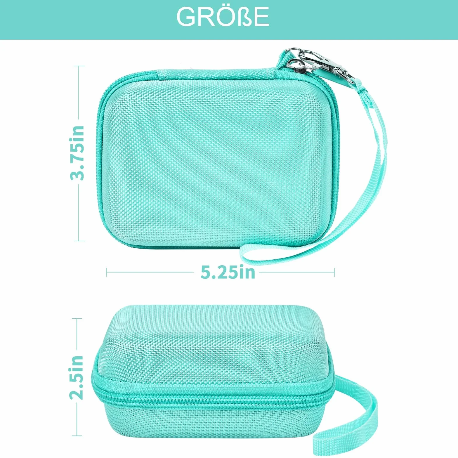 casmilee Torba na aparat cyfrowy dla ROQIOO/CAMKORY/SIXTARY/VAHOIALD/Sevenat/FlyFrost: kompaktowy aparat fotograficzny FHD 1080P 36MP z 2,4" ekranem LCD - aparaty cyfrowe dla dzieci, mała skrzynka do