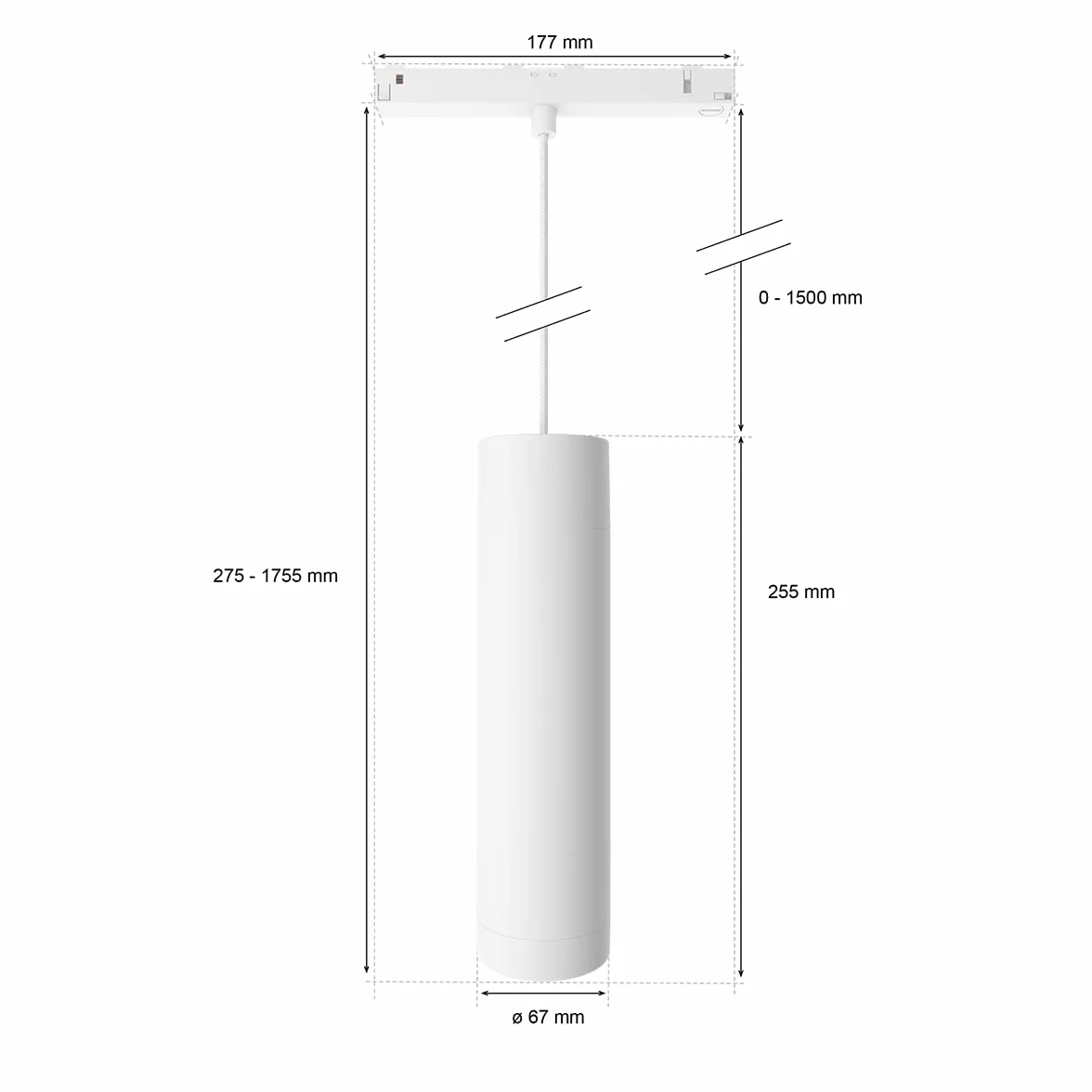 Philips Hue White and color ambiance Lampa wisząca Perifo (biała)